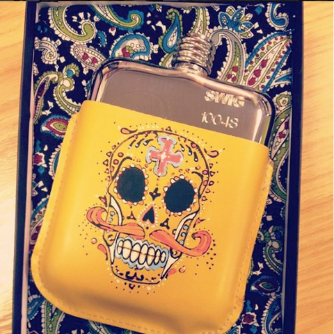 Swig hip flasks limited edition artist pouch