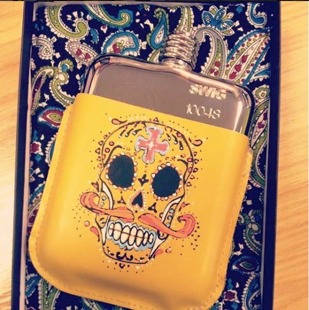 Swig hip flasks limited edition artist pouch