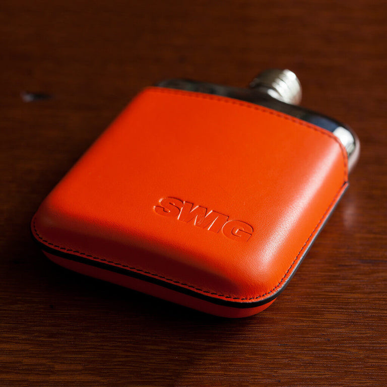 SWIG Orange Executive Hip Flask - Down