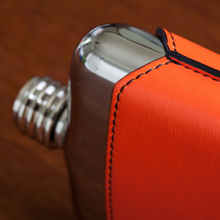 SWIG Orange Executive Hip Flask - Side