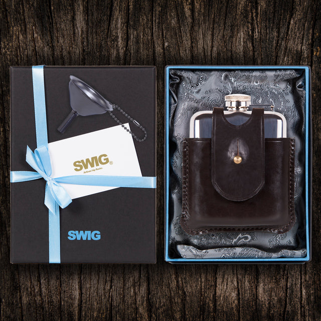 SWIG Hip Flasks Scottish Heritage Capped Gift Set