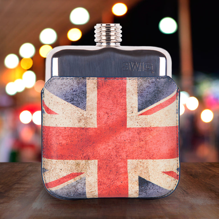 SWIG Union Jack Executive Flask - Front