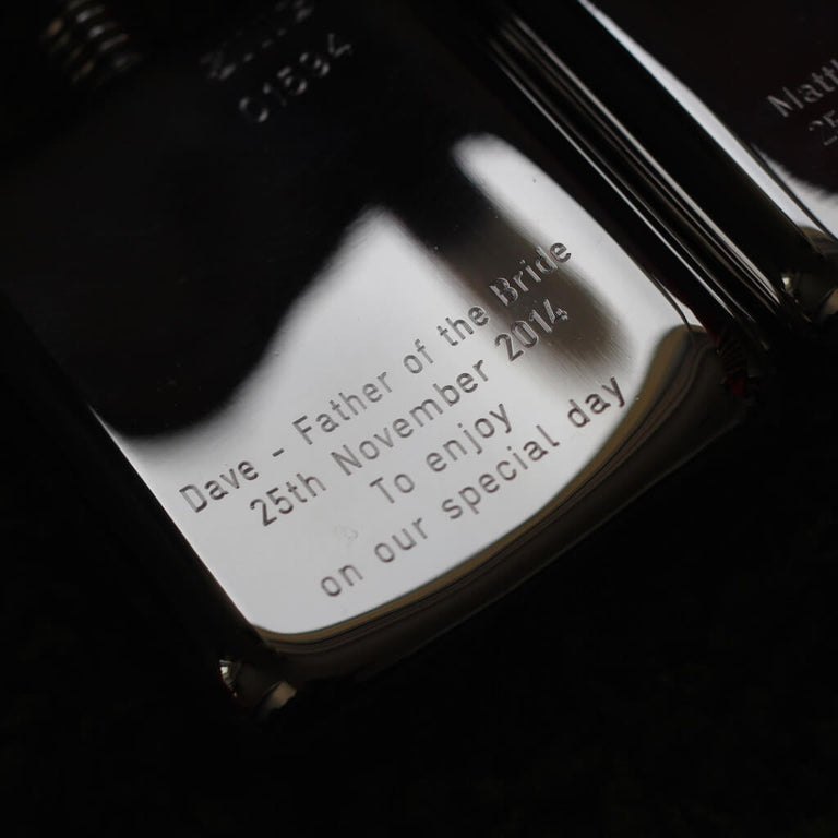 Engraving Hip Flask SWIG - message