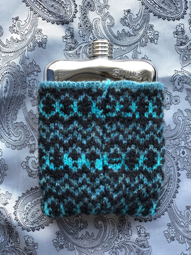 SWIG® Limited Edition Blue Wool Hip Flask