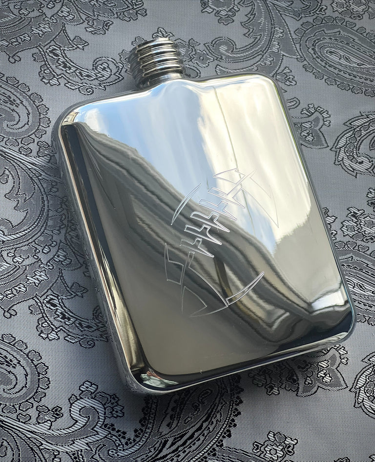 SWIG Hip Flask Picture Engraving