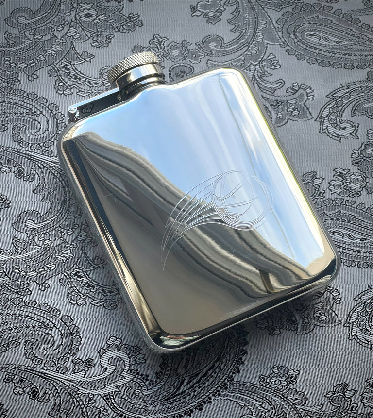 SWIG Hip Flask Picture Engraving