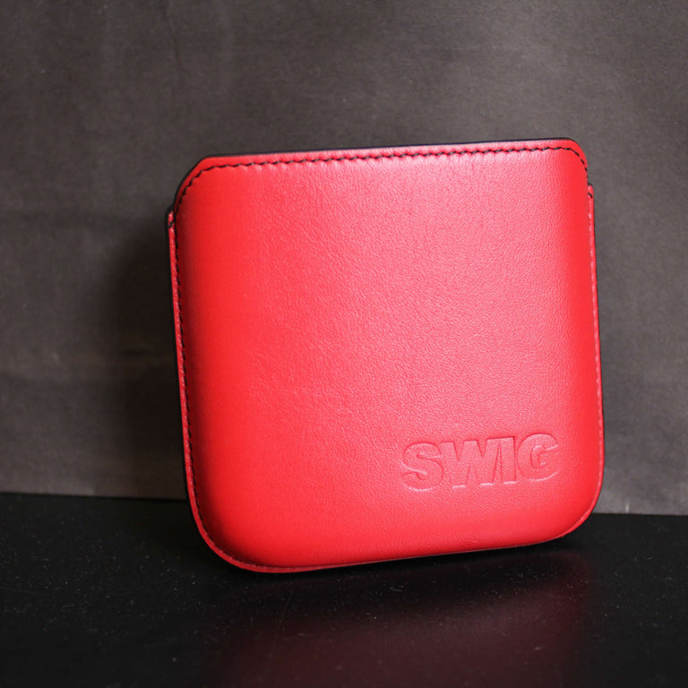SWIG® Hip Flasks Executive Pouch Red