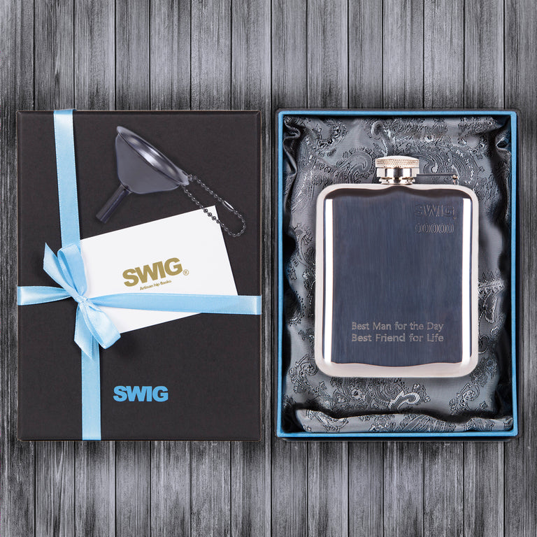 SWIG Hip Flasks Capped Gift Set