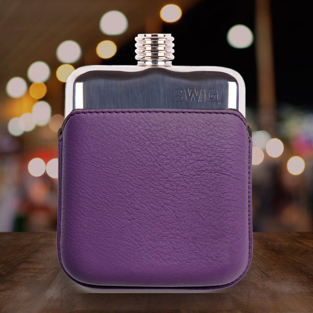 SWIG® Hip Flasks Executive Purple Hip Flask